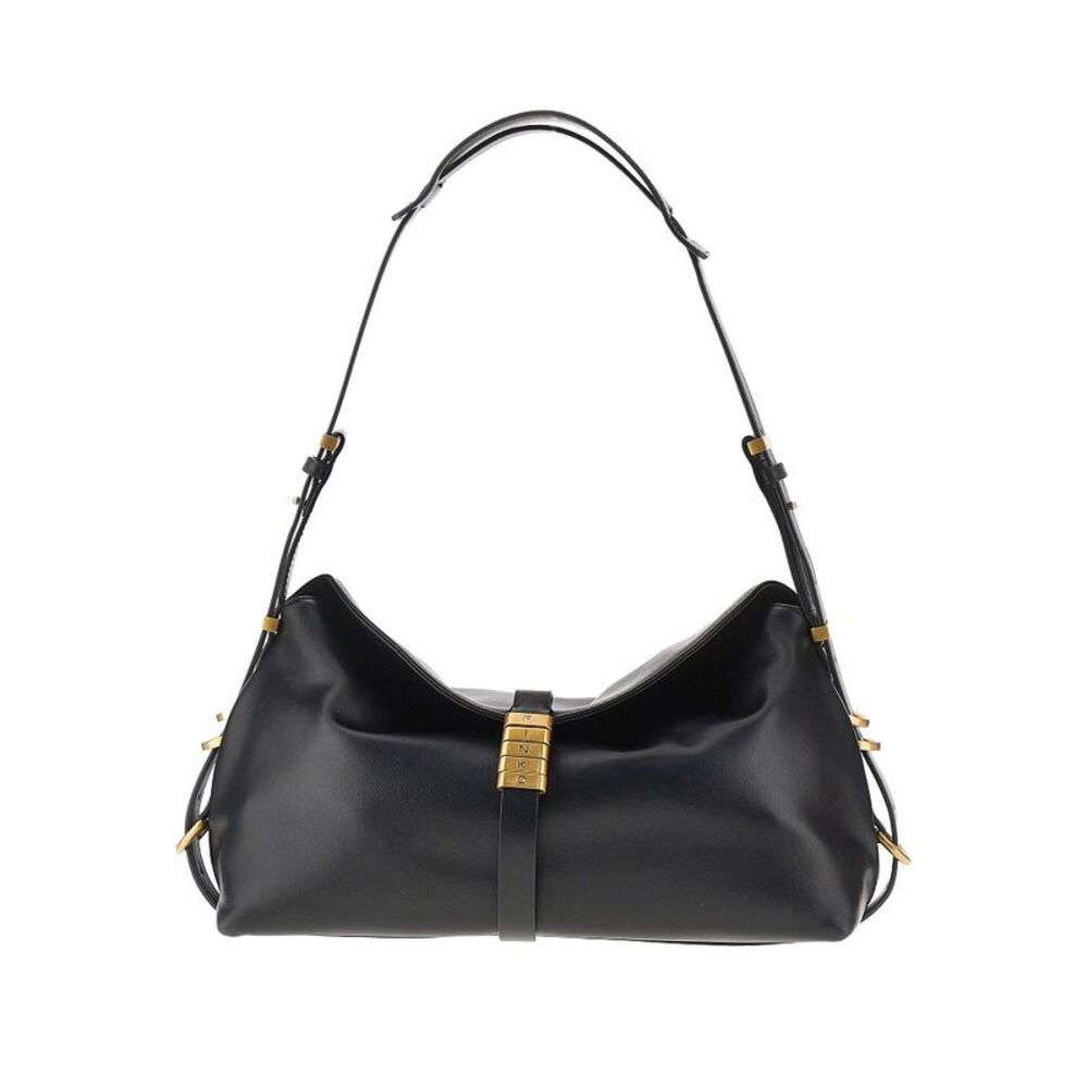 Pinko Women Medium 'Saddle Bag Baguette' Leather Bag
